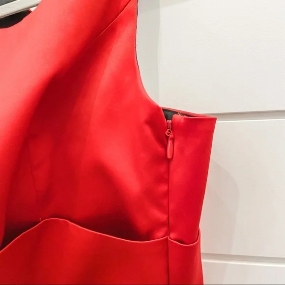 Red Satin Dress - Picture 4 of 5